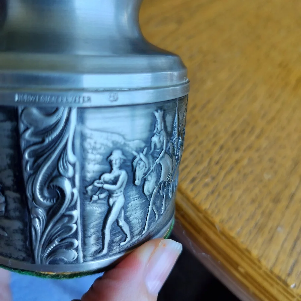 Vintage Astri Holthe Norwegian Pewter Candle Holder - 